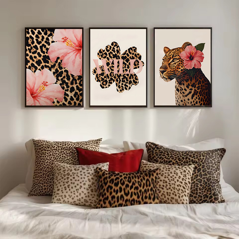 Resin Art Of Flowers - Funky Leopard Hibiscus Flower Pink Cheetah