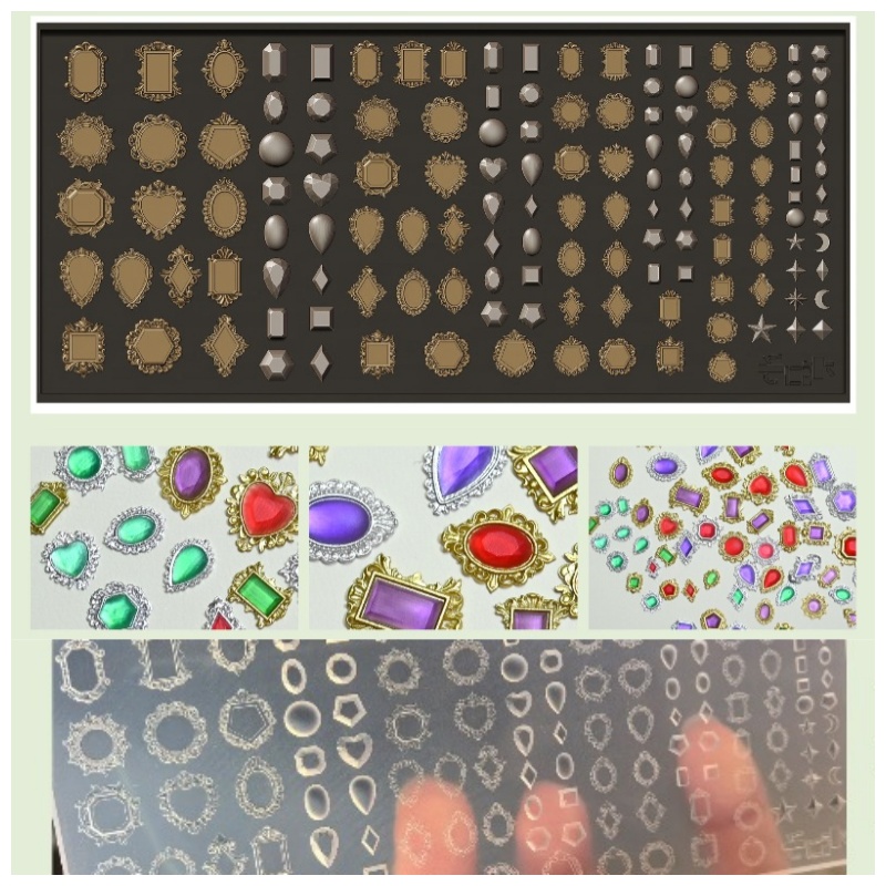 Bezels Pendant Resin - Gemstone Pendant Silicone Mold Multi‑Shape Cabochon