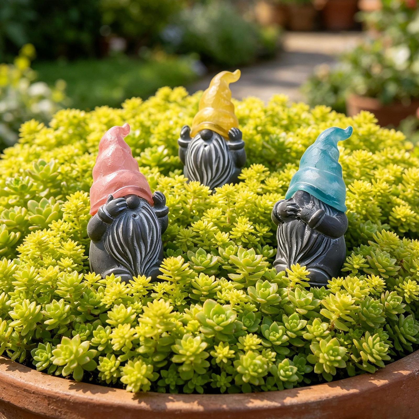 Decorative Yard Stakes 3-Piece - Resin Art Of Flowers 评论和价格