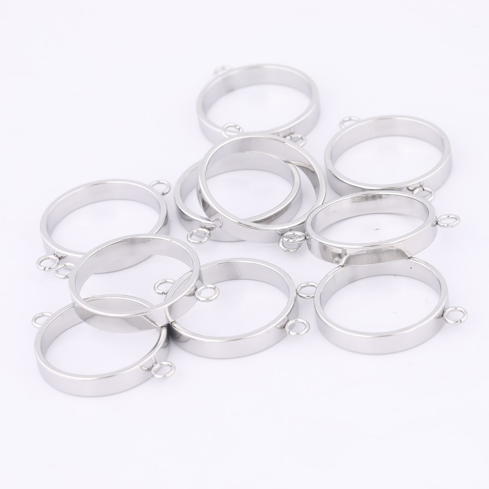 10pcs Stainless Steel 14mm Ope - Resin Art Box 评论和价格