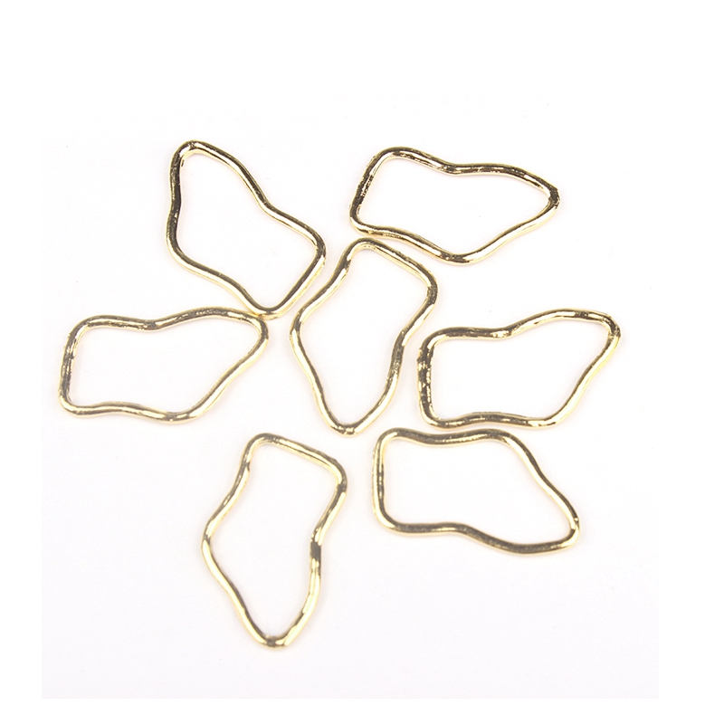 10pcs/lot Zinc Alloy  Geometri - Bezels Pendant Resin 评论和价格