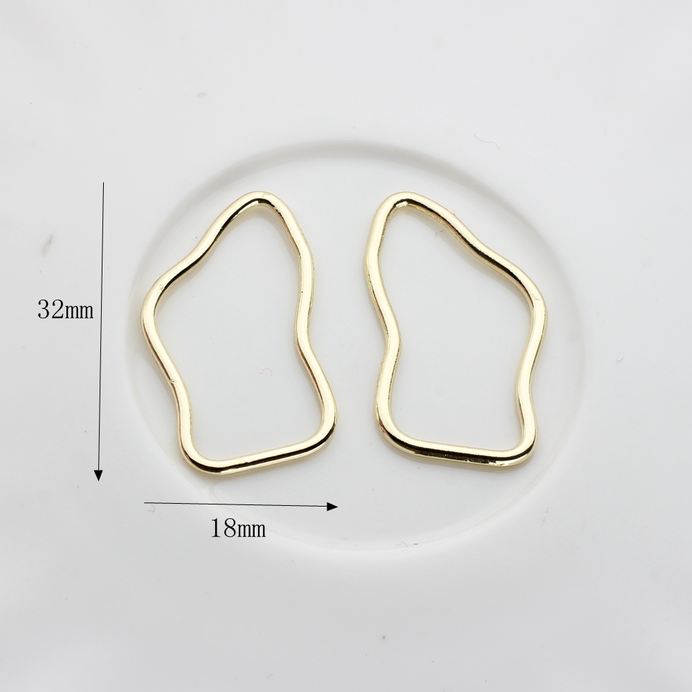 10pcs/lot Zinc Alloy  Geometri - Bezels Pendant Resin 评论和价格