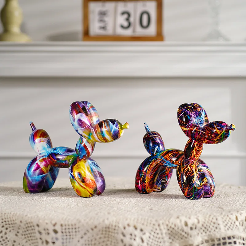 Resin Graffiti Balloon Dog Fig - Resin Art Decoration Items 评论和价格