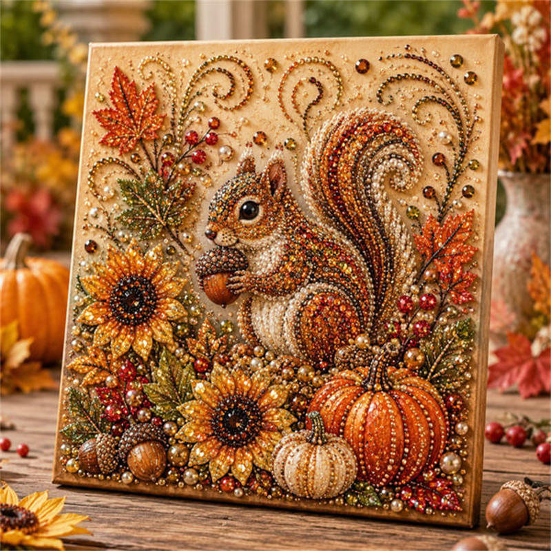 Autumn Diamond Pearl Painting  - Resin Art Of Flowers 评论和价格