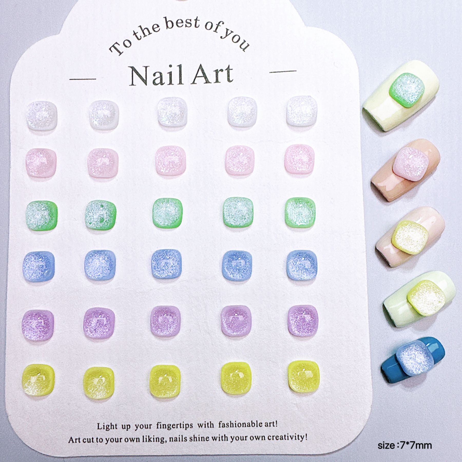 100Pcs Cat's Eye Sugar Cube Na - Resin Art Cube 评论和价格