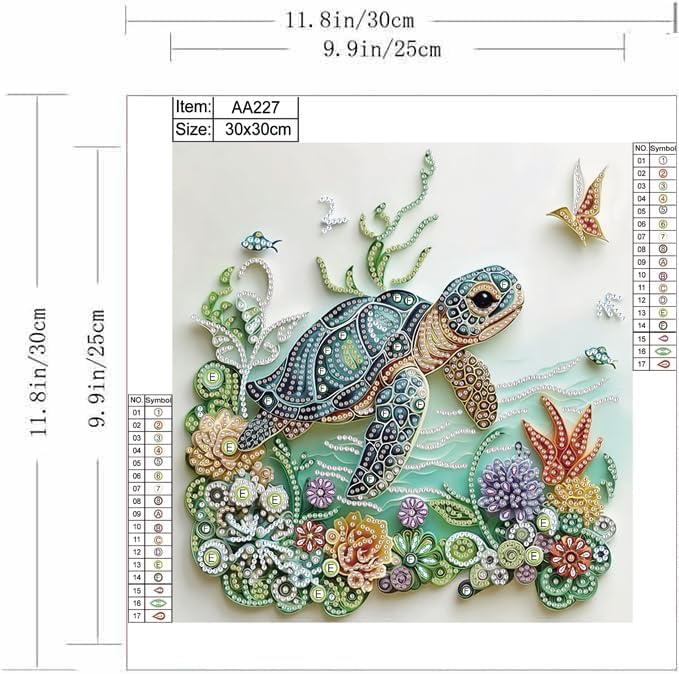 Sea Turtle Animal Diamond Pain - Resin Art Of Flowers 评论和价格