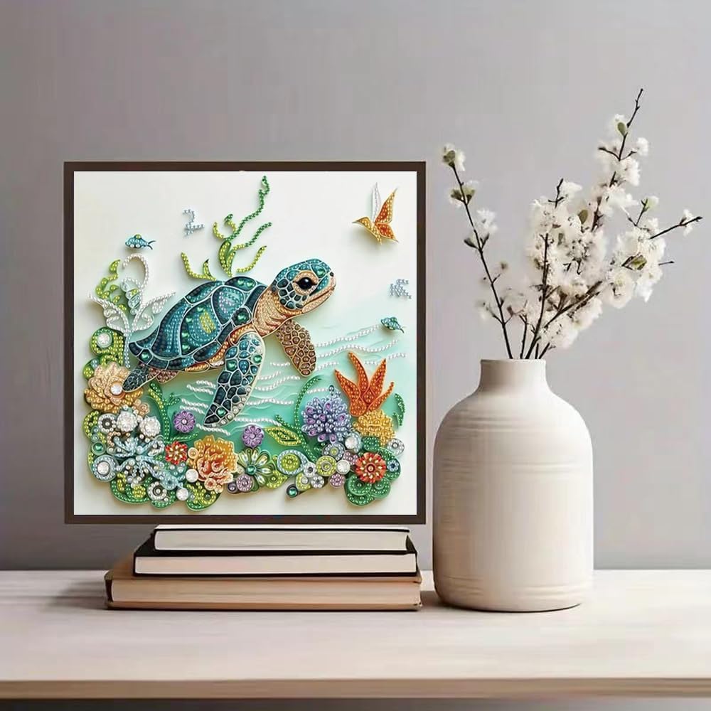 Sea Turtle Animal Diamond Pain - Resin Art Of Flowers 评论和价格
