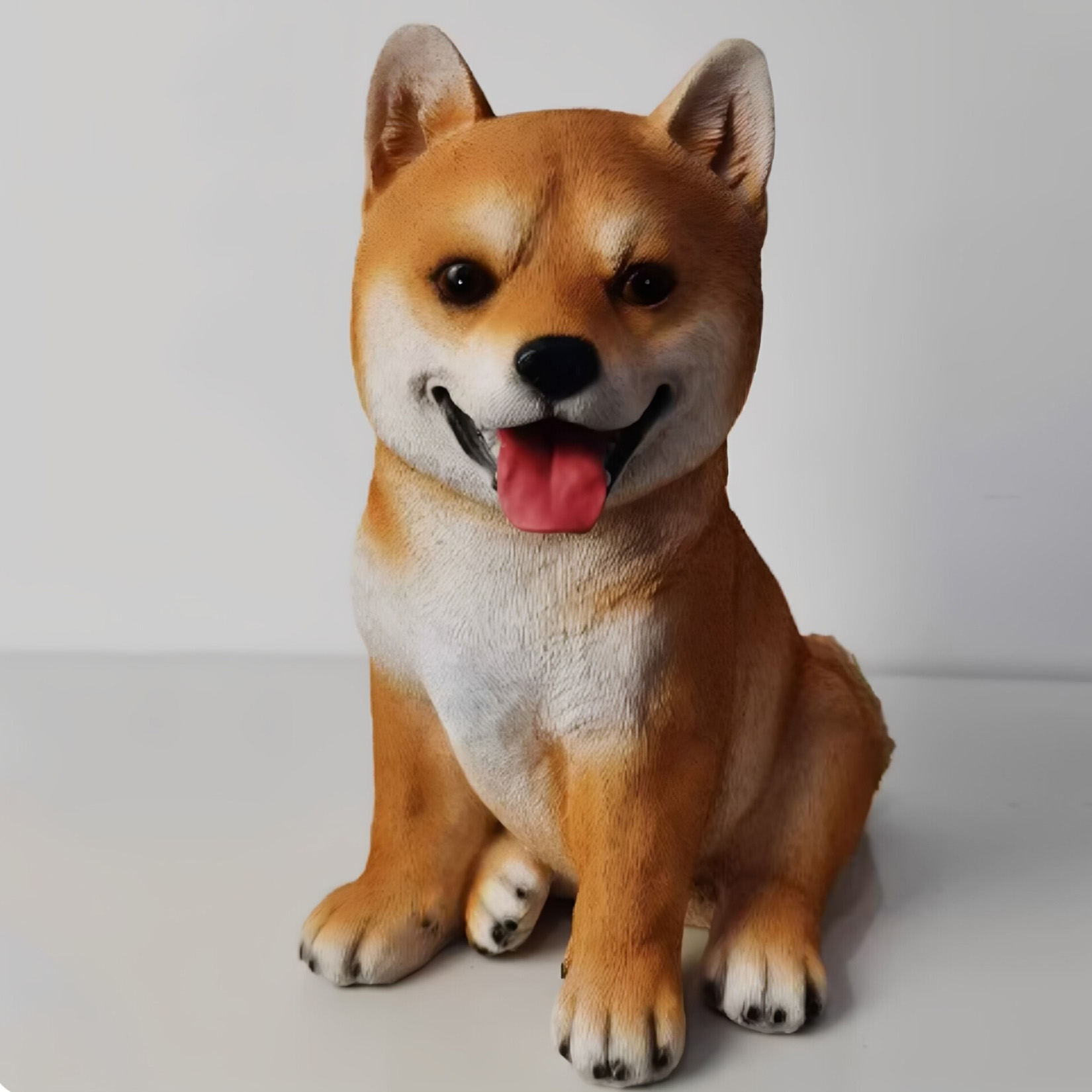 Shiba Inu Resin Figurine Vivid - Resin Art Decoration Items 评论和价格