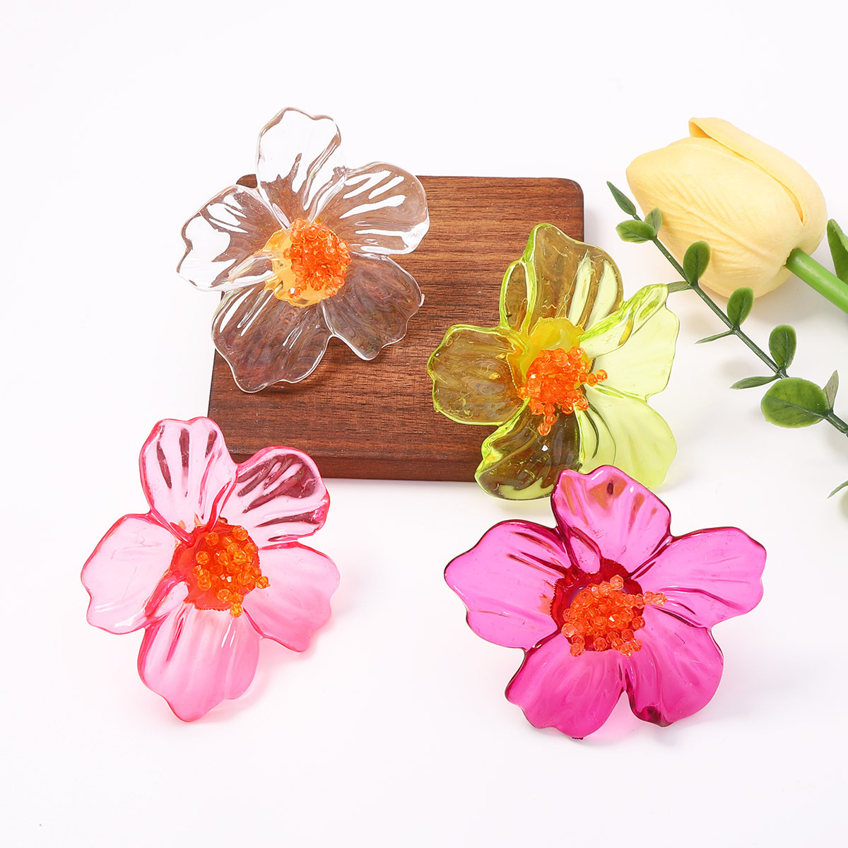 Sweet Cute Colorful Resin Flow - Resin Art Ring 评论和价格