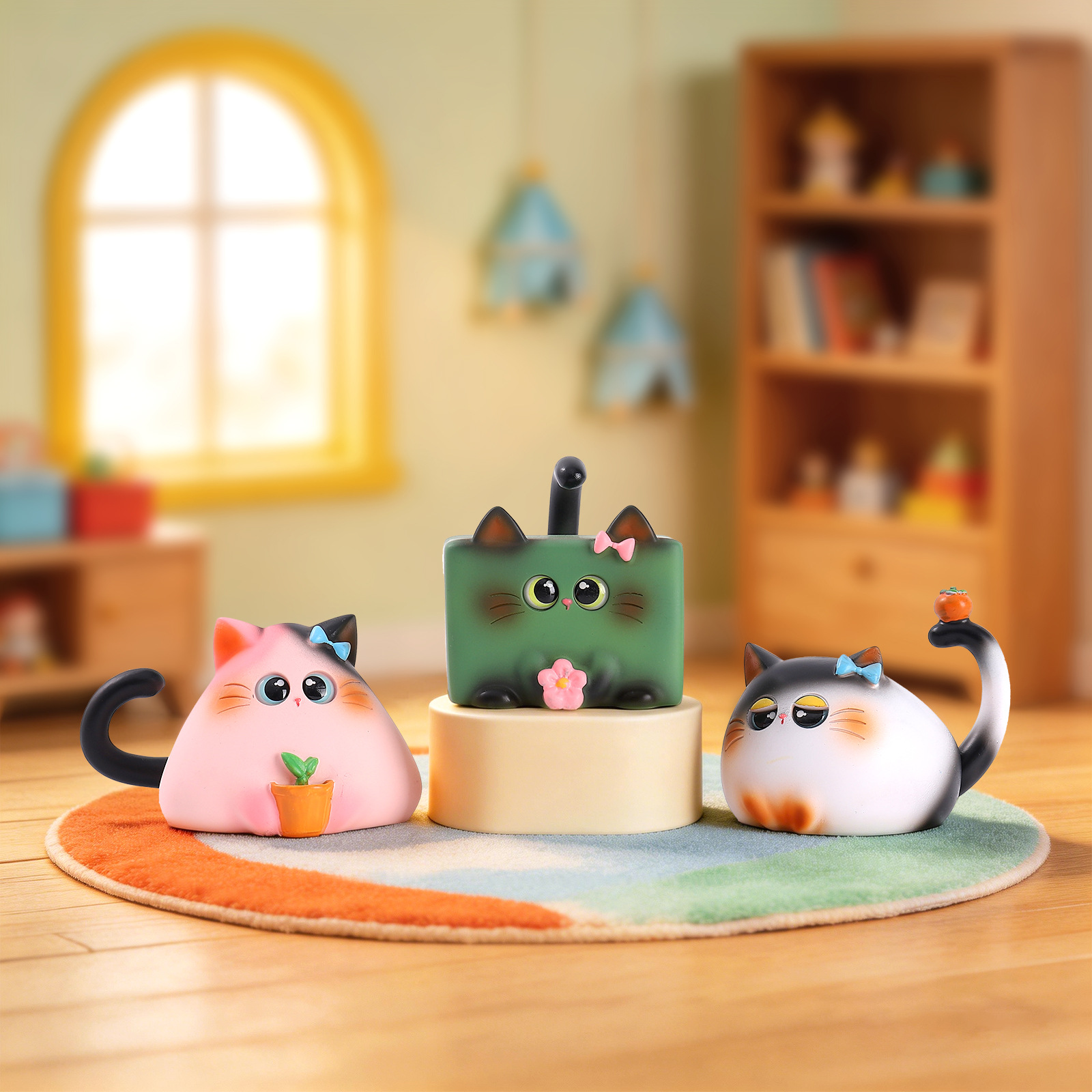 Blind Box Cat Figurine Resin C - Resin Art Decoration Items 评论和价格