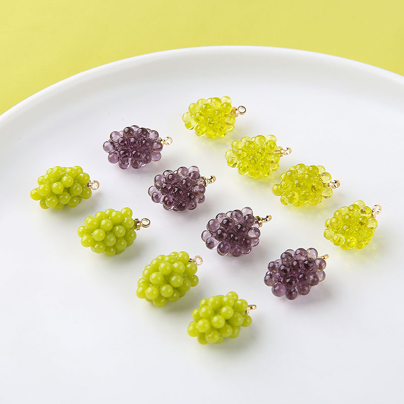 6pcs Cute Little Grapes Resin  - Resin Art Box 评论和价格
