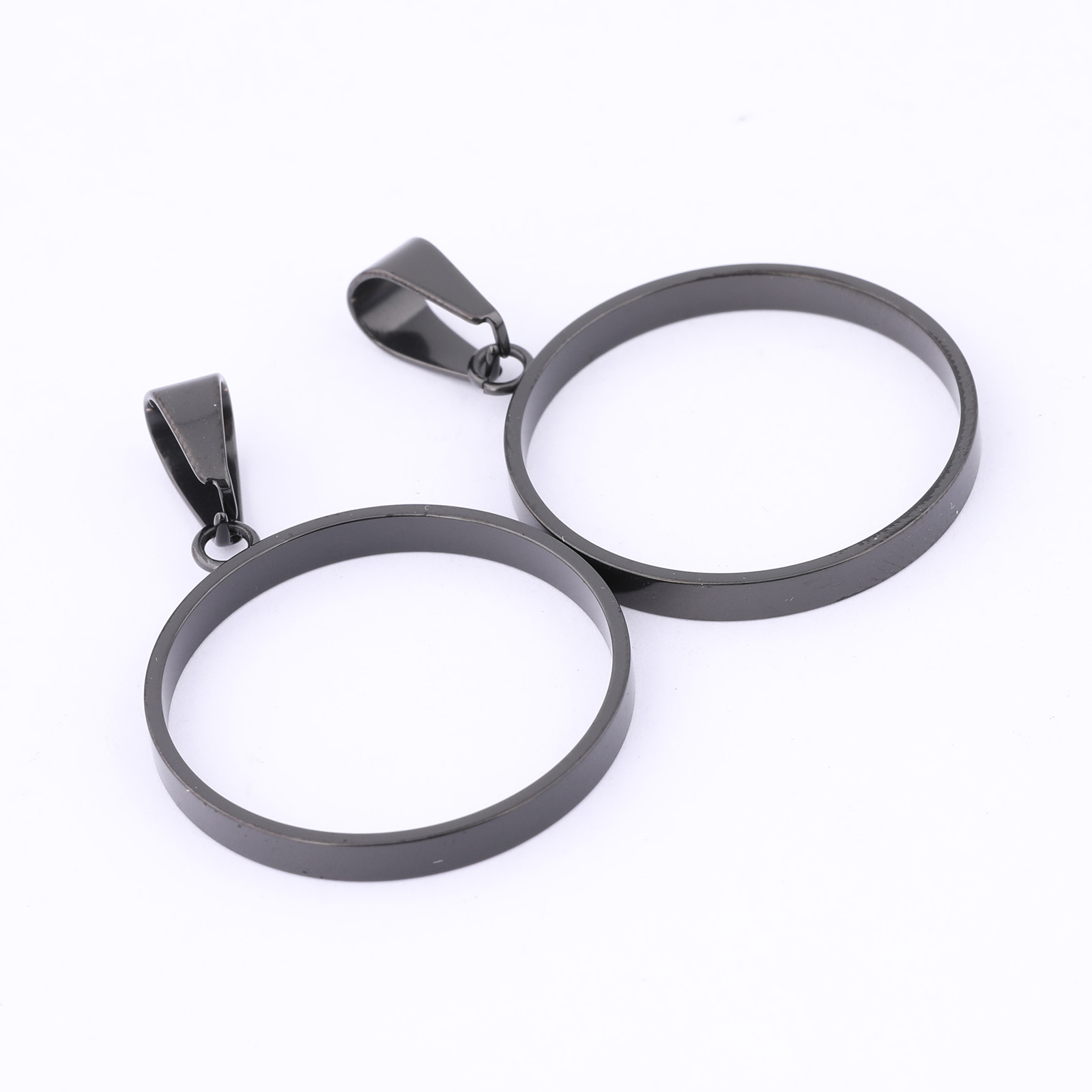 10pcs Stainless Steel Rose Gol - Bezels Pendant Resin 评论和价格