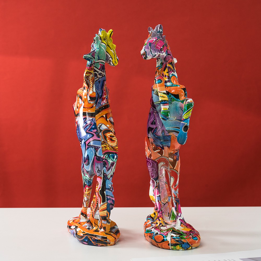 Horse statue graffiti, popular - Resin Art Decoration Items 评论和价格