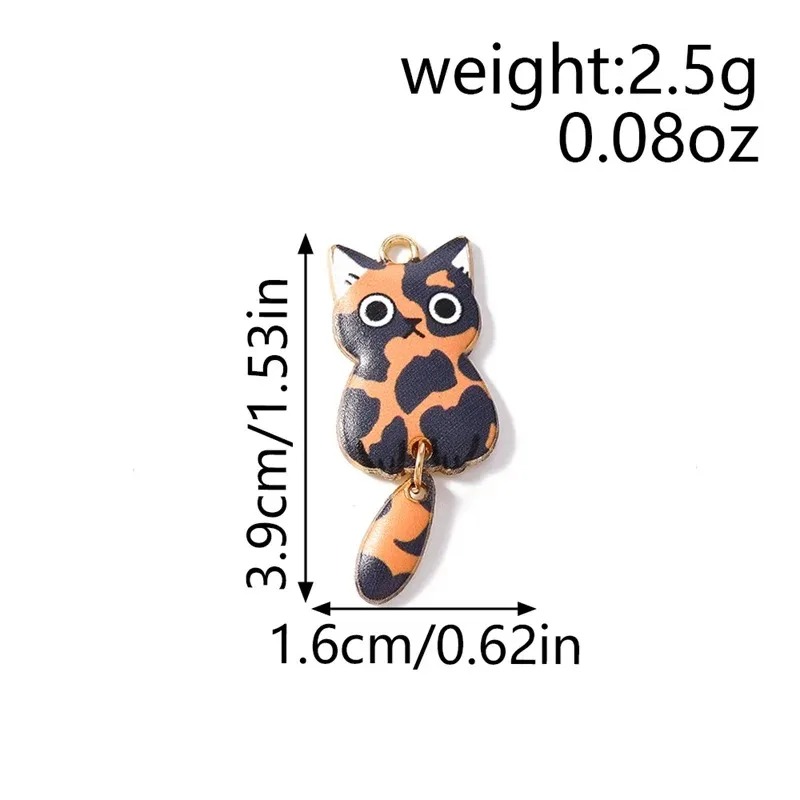 10Pcs 16×39mm Cute Cartoon Cat - Resin Art Box 评论和价格