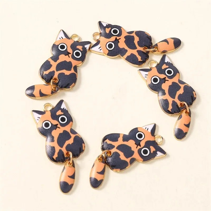 10Pcs 16×39mm Cute Cartoon Cat - Resin Art Box 评论和价格