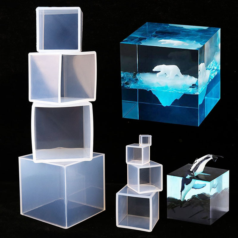 Cube Resin Mold, Clear Silicon - Resin Art Cube 评论和价格