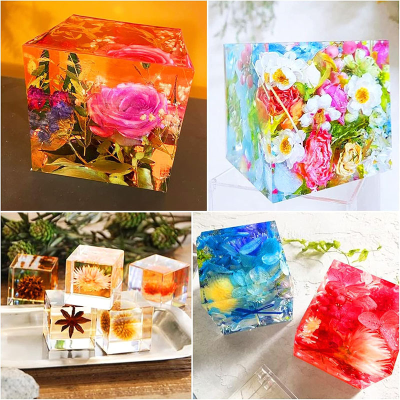 Cube Resin Mold, Clear Silicon - Resin Art Cube 评论和价格
