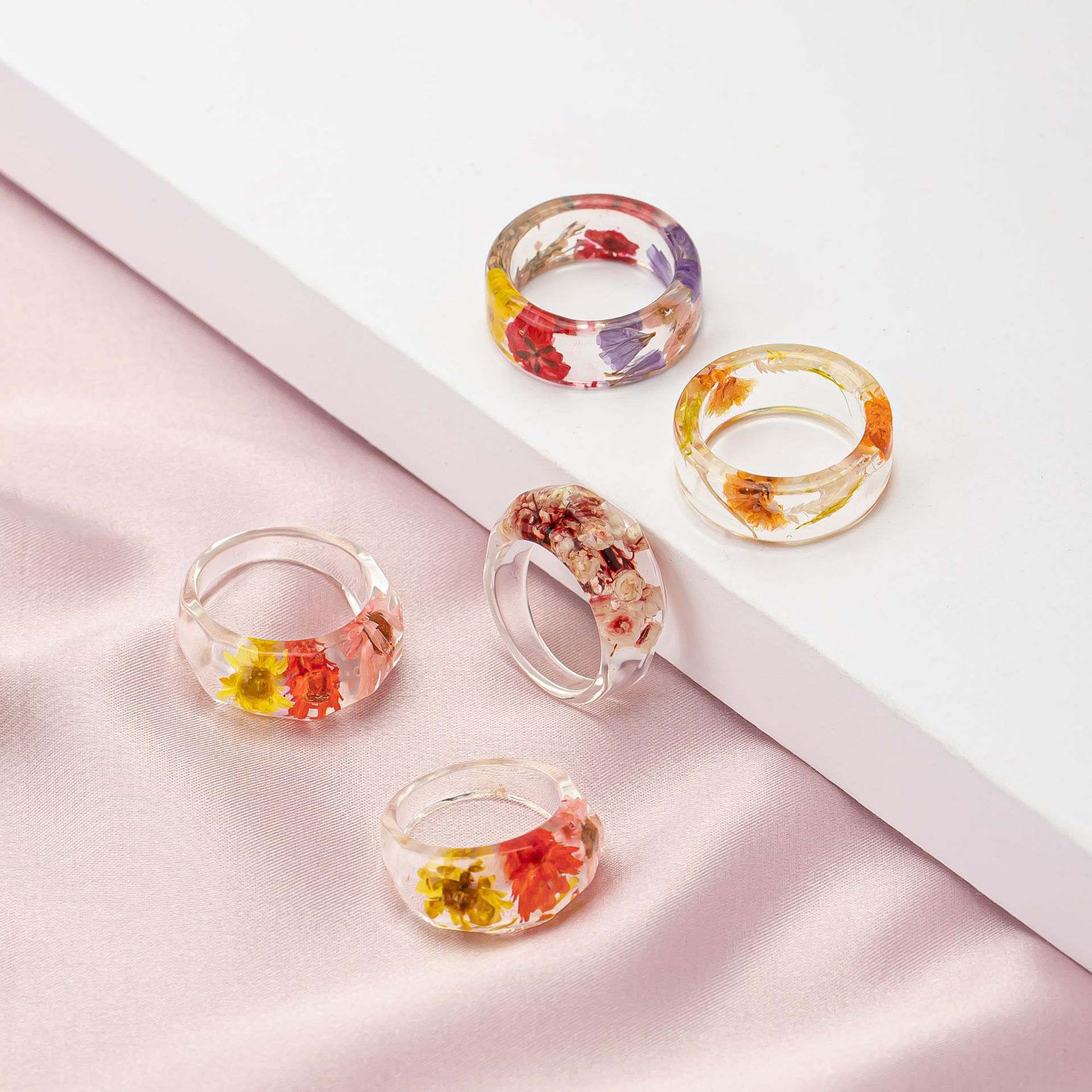 Exquisite Minimalist  Resin Da - Resin Art Ring 评论和价格