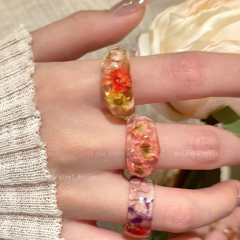 Exquisite Minimalist  Resin Da - Resin Art Ring 评论和价格