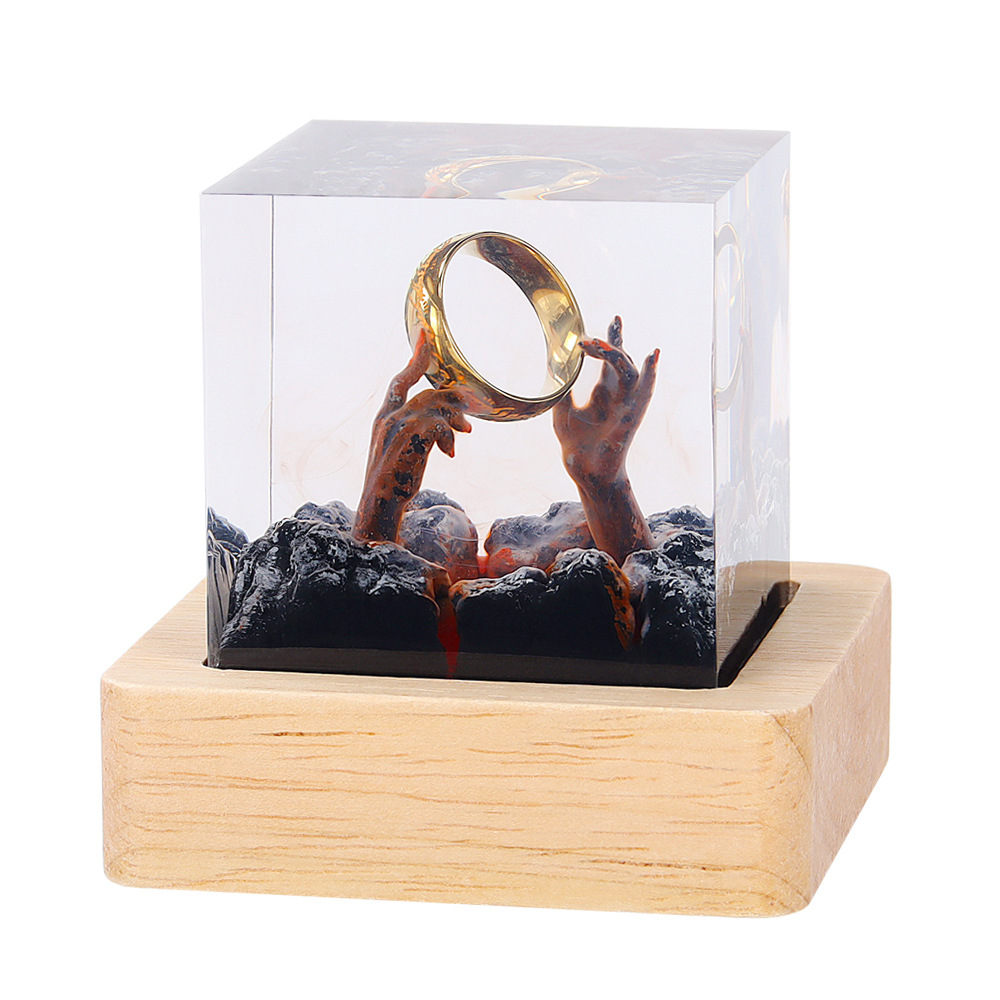 Demon Realm Organism Resin Tab - Resin Art Ring 评论和价格