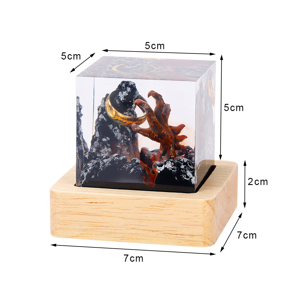 Demon Realm Organism Resin Tab - Resin Art Ring 评论和价格