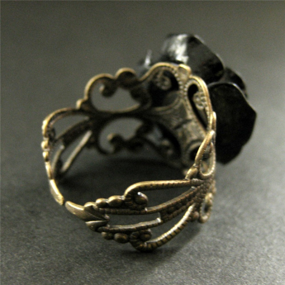 Temperament Retro Black Resin  - Resin Art Ring 评论和价格