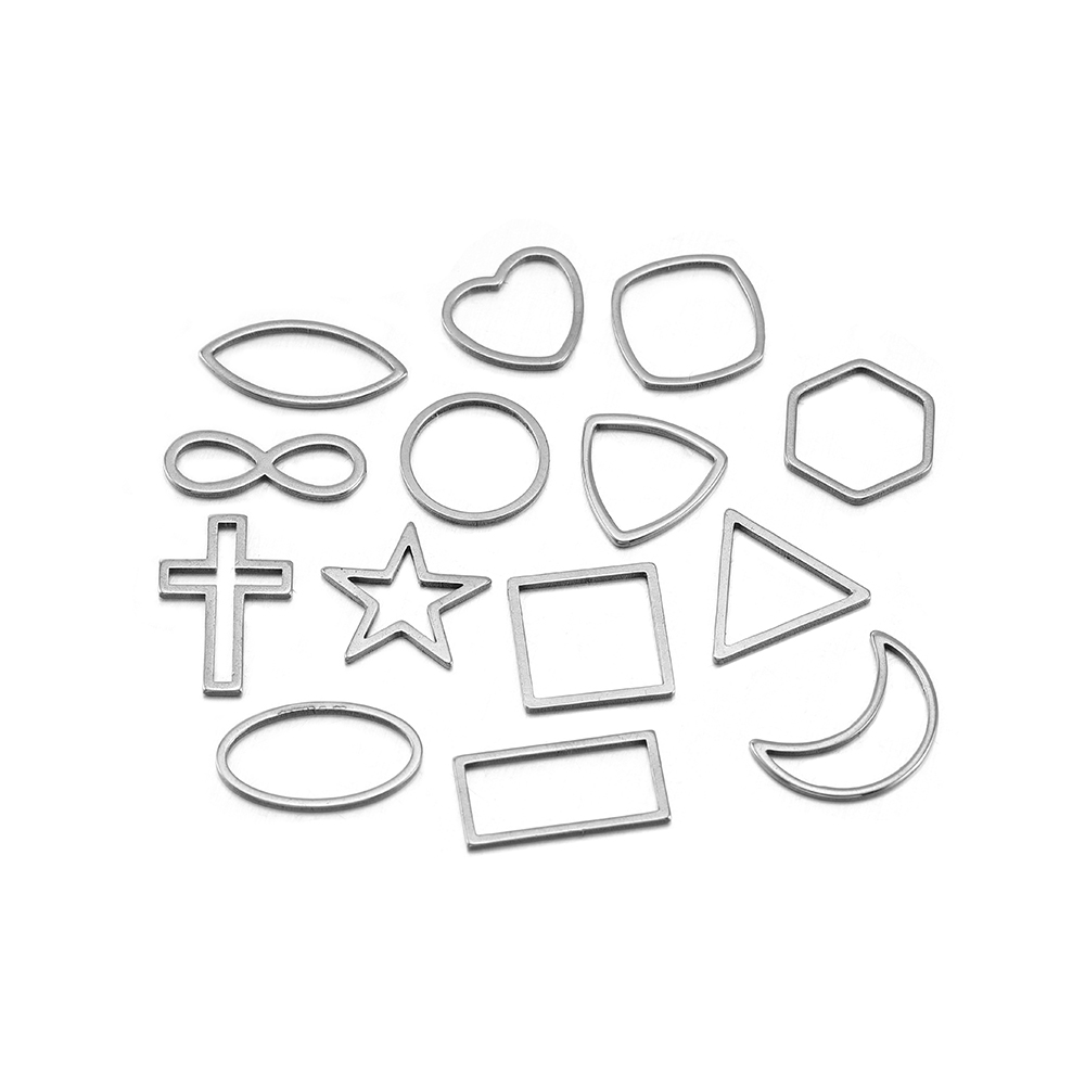 30pcs/lot Border Mold Geometri - Bezels Pendant Resin 评论和价格