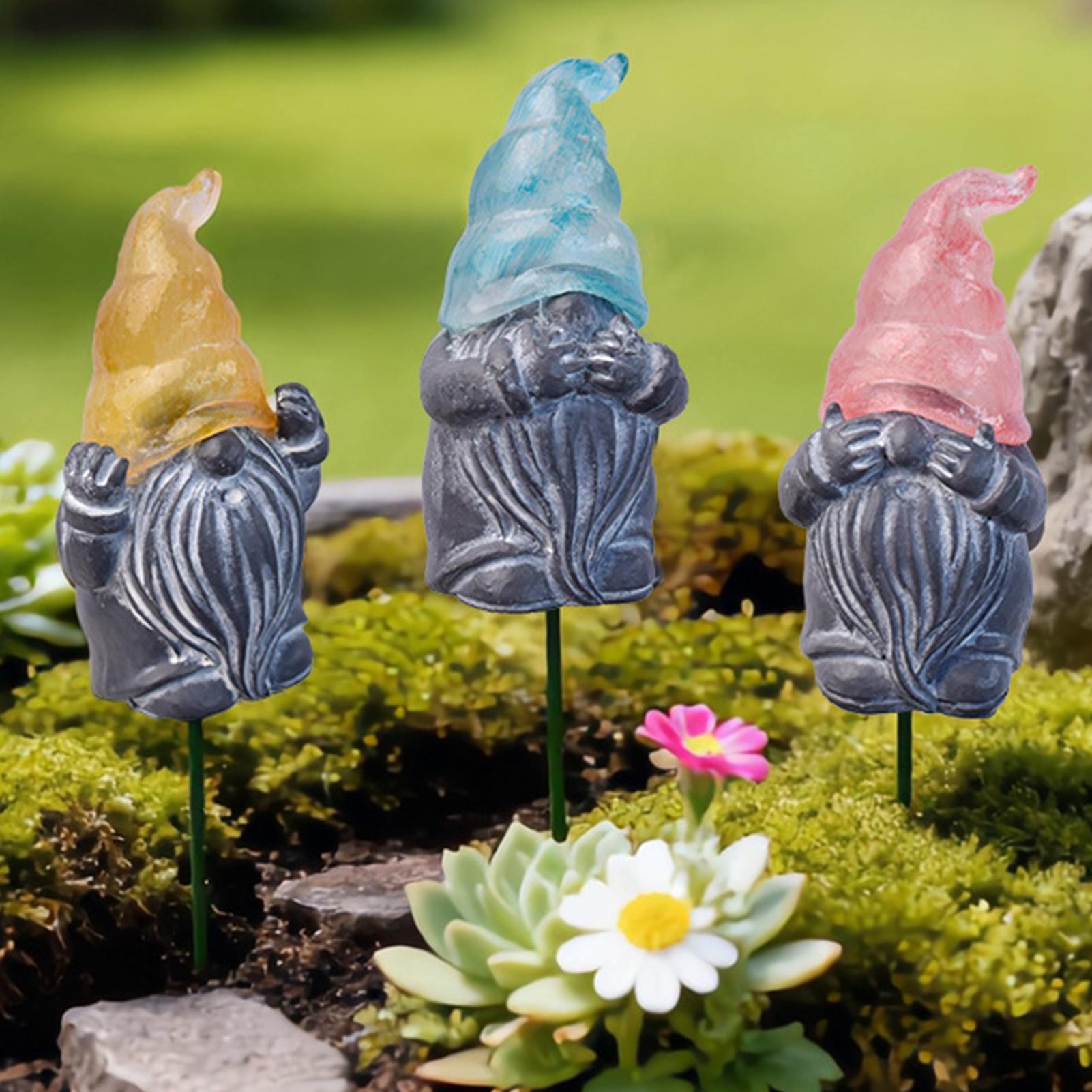 Decorative Garden Stakes 3-Pie - Resin Art Of Flowers 评论和价格