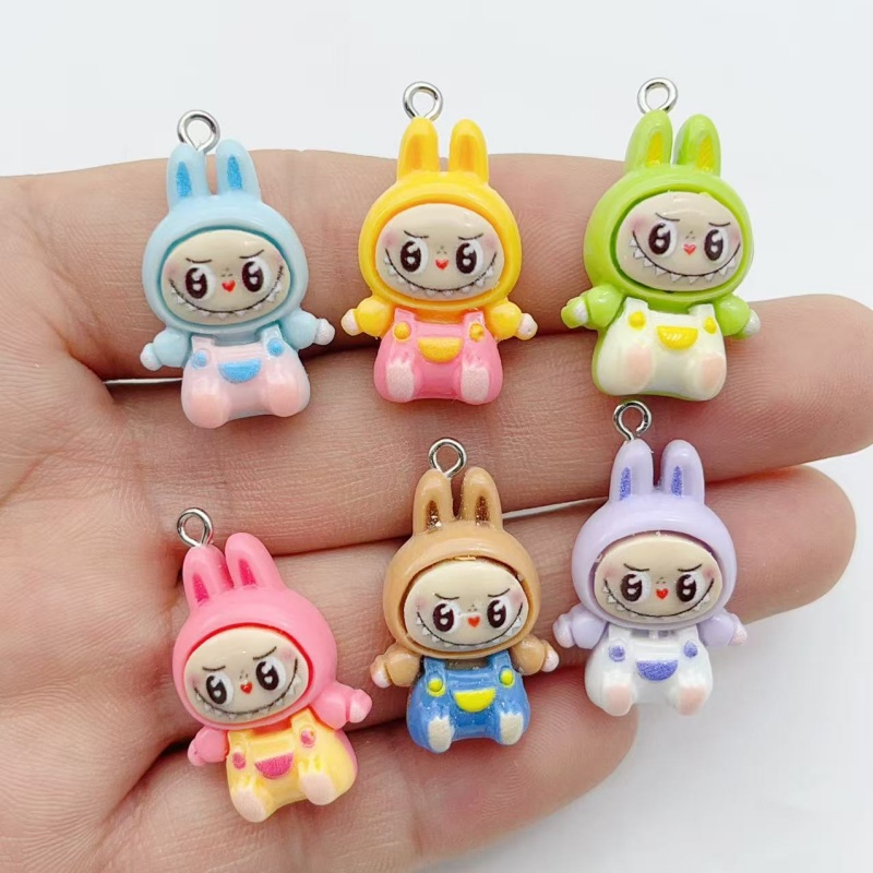 10Pcs Kawaii Rabbit Strawberry - Resin Art Box 评论和价格