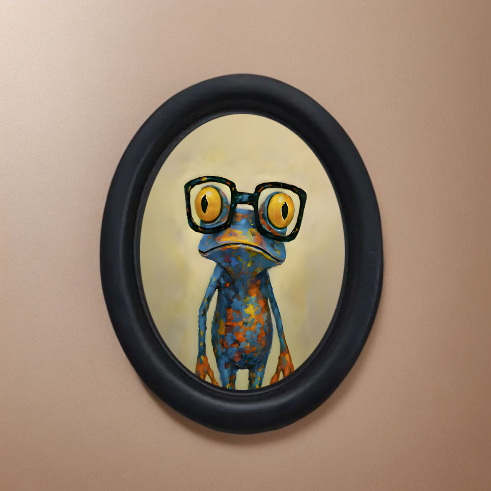 1 Piece of Trendy Frog-Pattern - Resin Art Frame 评论和价格