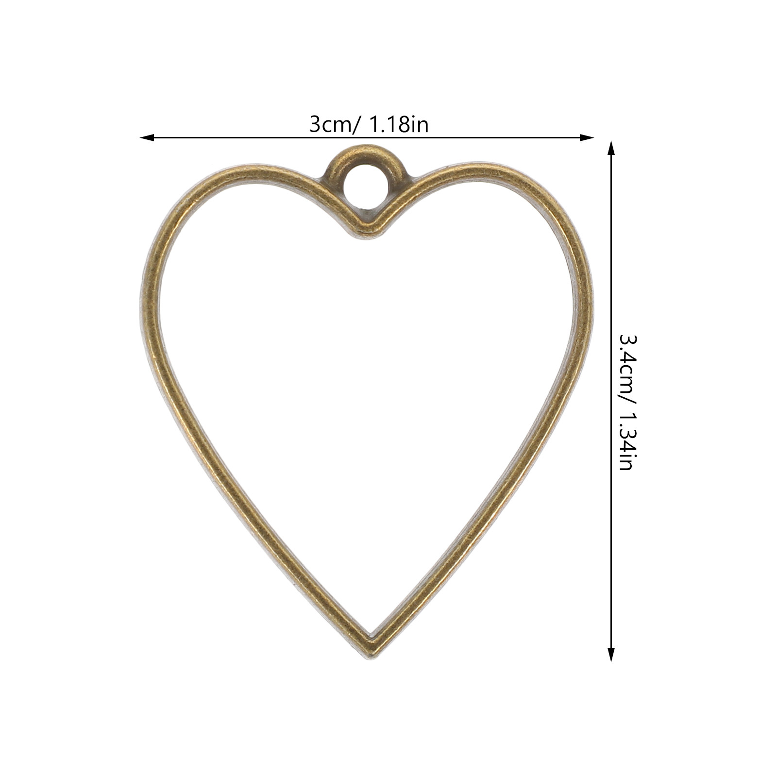 50Pcs Small Open Bezel Pendant - Bezels Pendant Resin 评论和价格