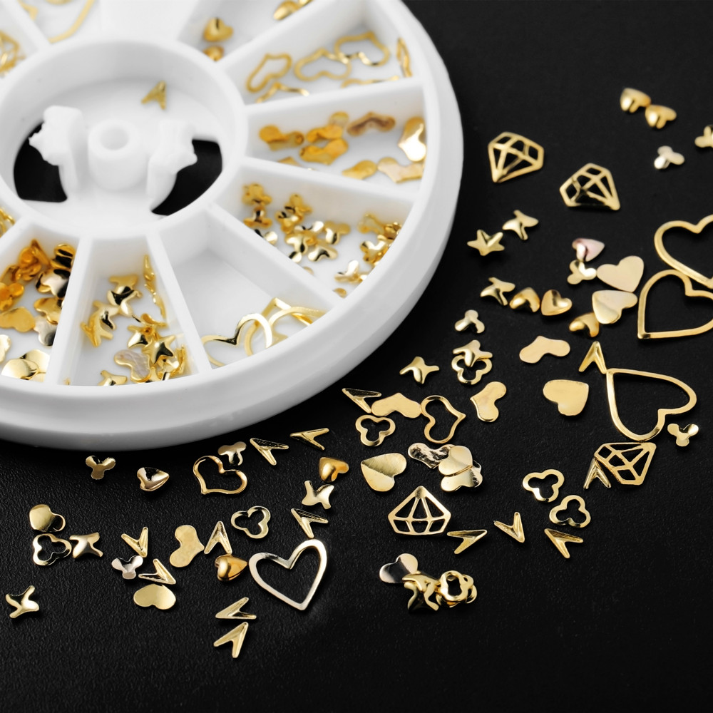 1Box Gold Nail Art Glitter Met - Resin Art Frame 评论和价格