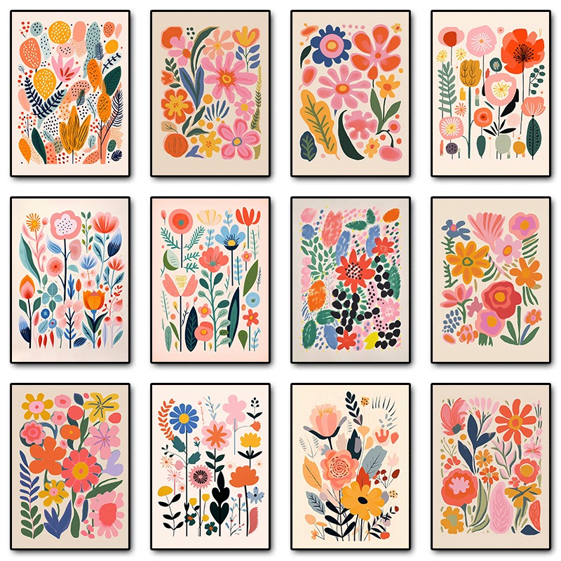 Vintage Mid Century Floral Ill - Resin Art Of Flowers 评论和价格