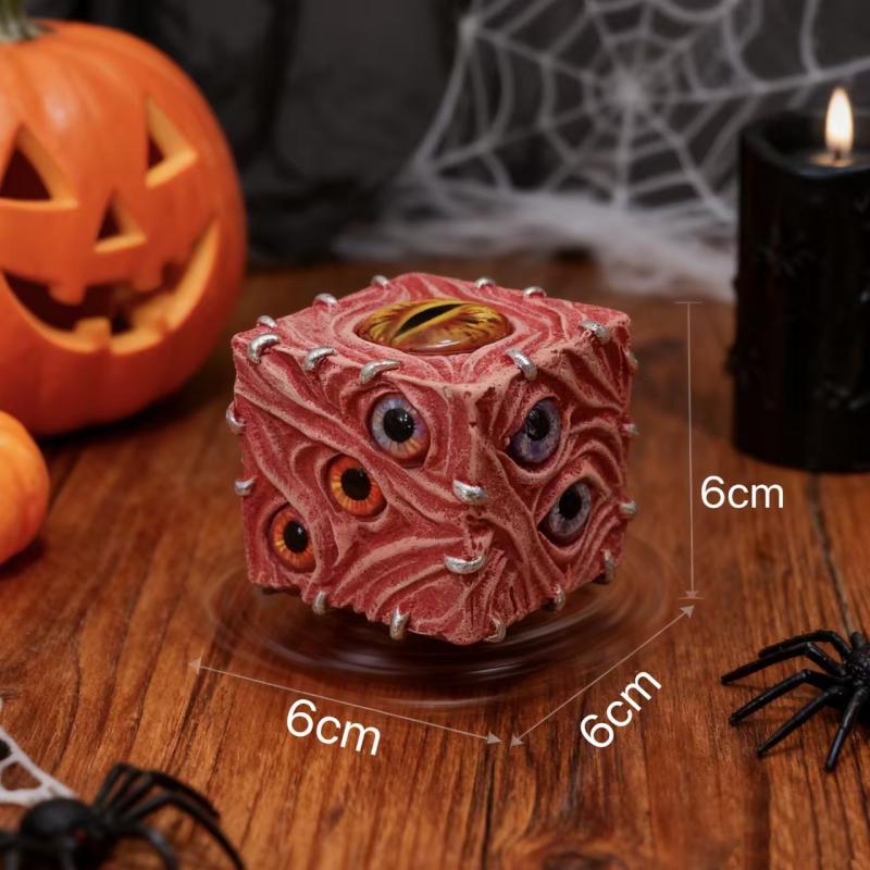 Abstract Eyes Devil Dice Pendu - Resin Art Decoration Items 评论和价格