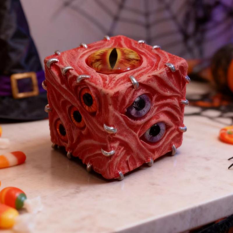 Abstract Eyes Devil Dice Pendu - Resin Art Decoration Items 评论和价格