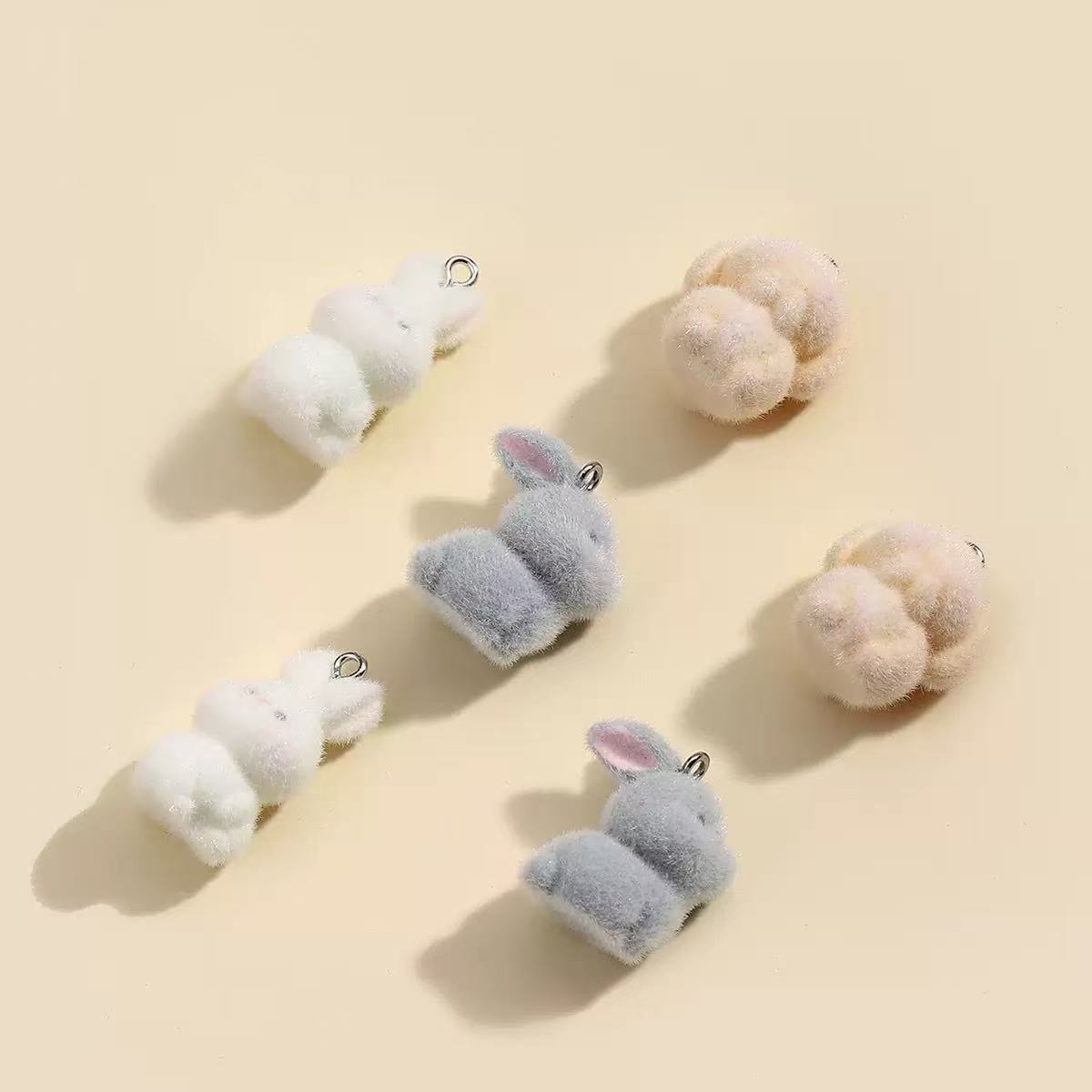 10pcs Flocking Little Rabbit R - Resin Art Box 评论和价格