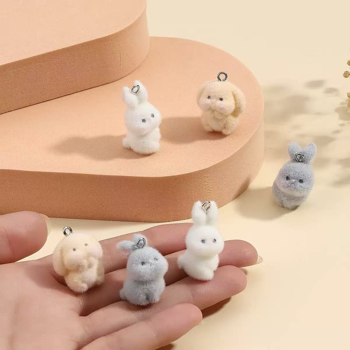 10pcs Flocking Little Rabbit R - Resin Art Box 评论和价格