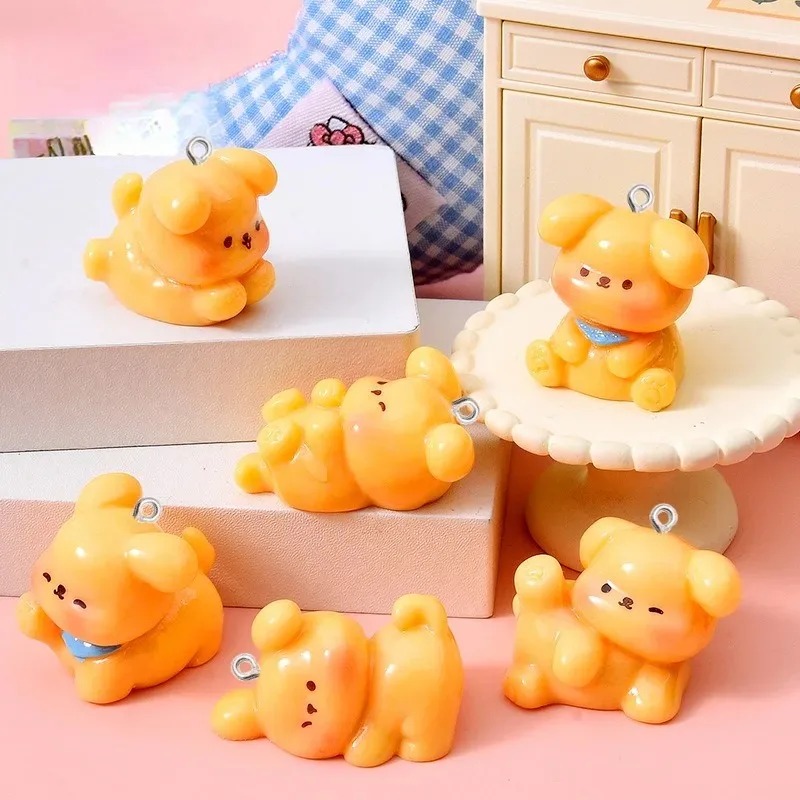 10Pcs Cute Cartoon Dog Acrylic - Resin Art Box 评论和价格