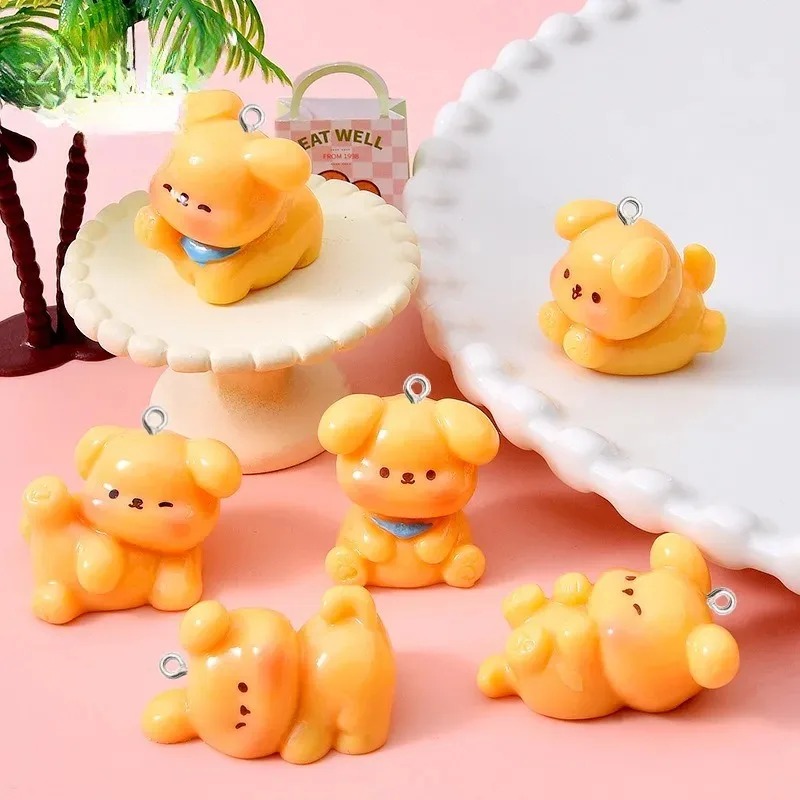 10Pcs Cute Cartoon Dog Acrylic - Resin Art Box 评论和价格